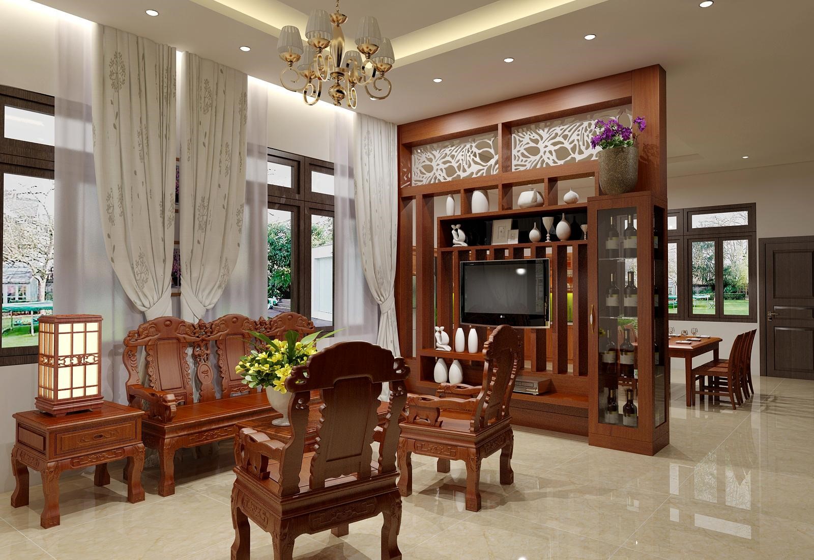 Tổng hợp 5 loại vách ngăn phòng khách...